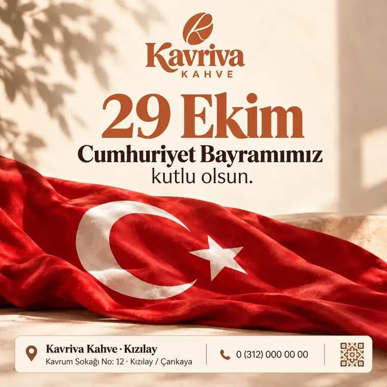 Kızılay mağazasının Keripi ile hazırlanan 29 Ekim paylaşımı