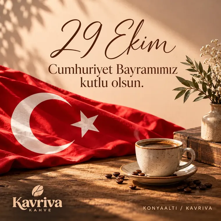 Konyaaltı mağazasının kendi yaptığı 29 Ekim paylaşımı